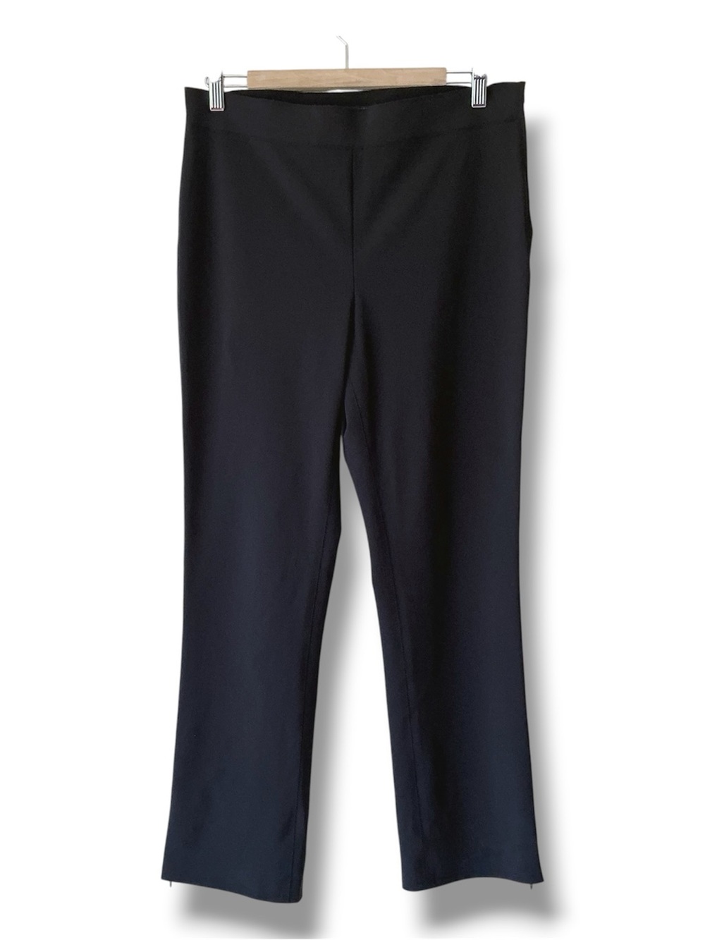 Marie Saint Pierre Tailored Black Straight Leg Trousers Brand Size 4/US 12